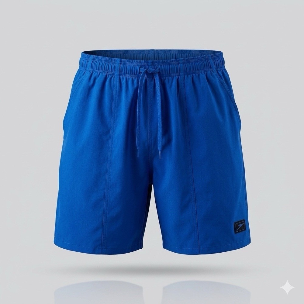 Speedo Men's Swim Trunks XL Blue Mid-Length Swim Shorts Board‎ Shorts